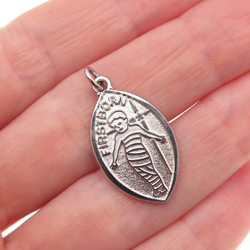 Antaya 925 Sterling Silver Vintage Firstborn Child Mini Charm Pendant